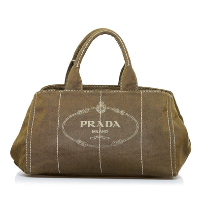 Prada Canapa Logo Tote (SHG-W9B7Z0)