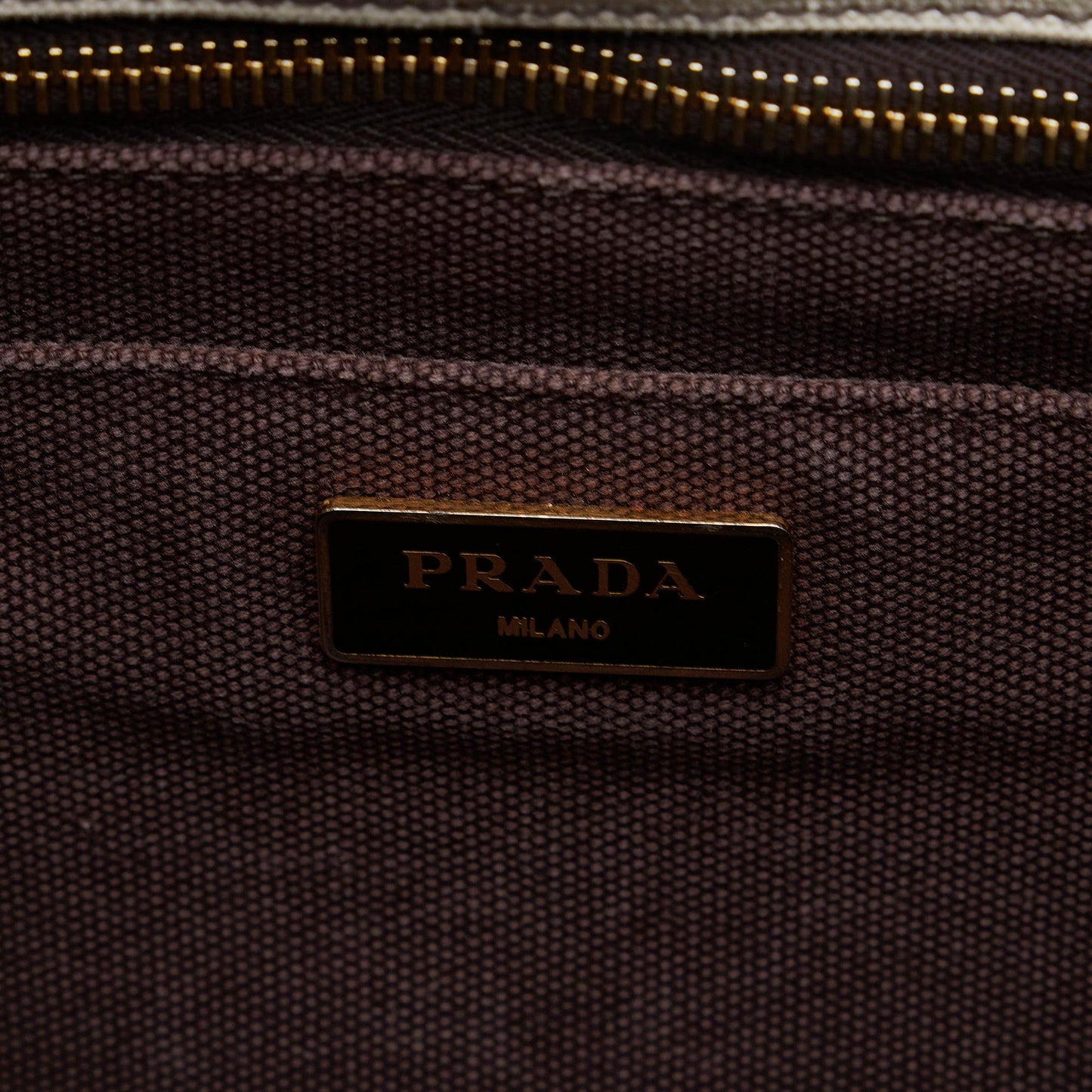 Prada Canapa Righe Satchel (SHG-YR3R08)