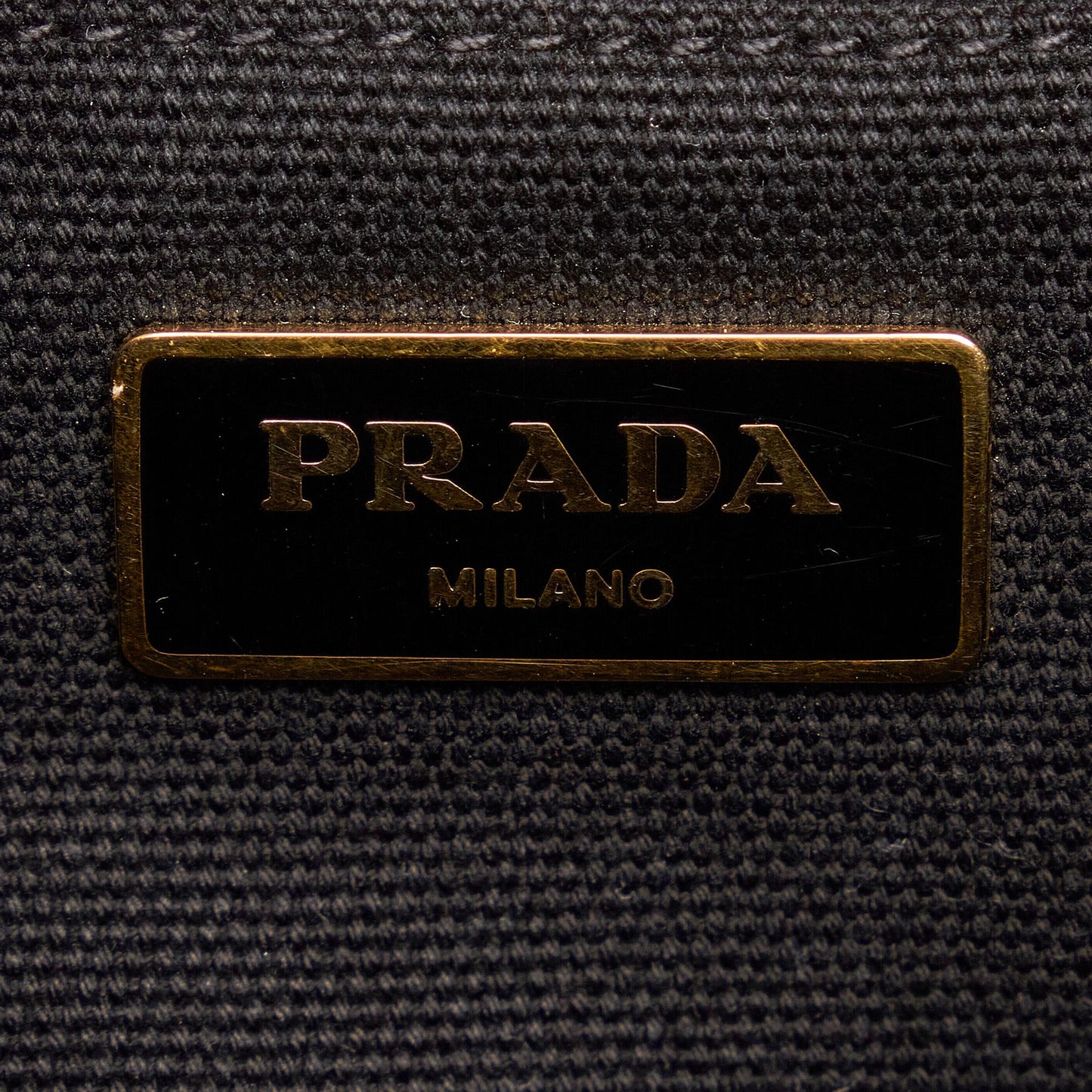 Prada Canapa Righe Satchel (SHG-ahZov1)