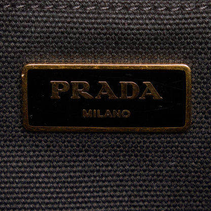 Prada Canapa Righe Satchel (SHG-ahZov1)