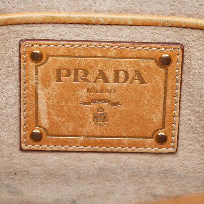 Prada Canapa Righe Stripe Satchel (SHG-kRpi8k)