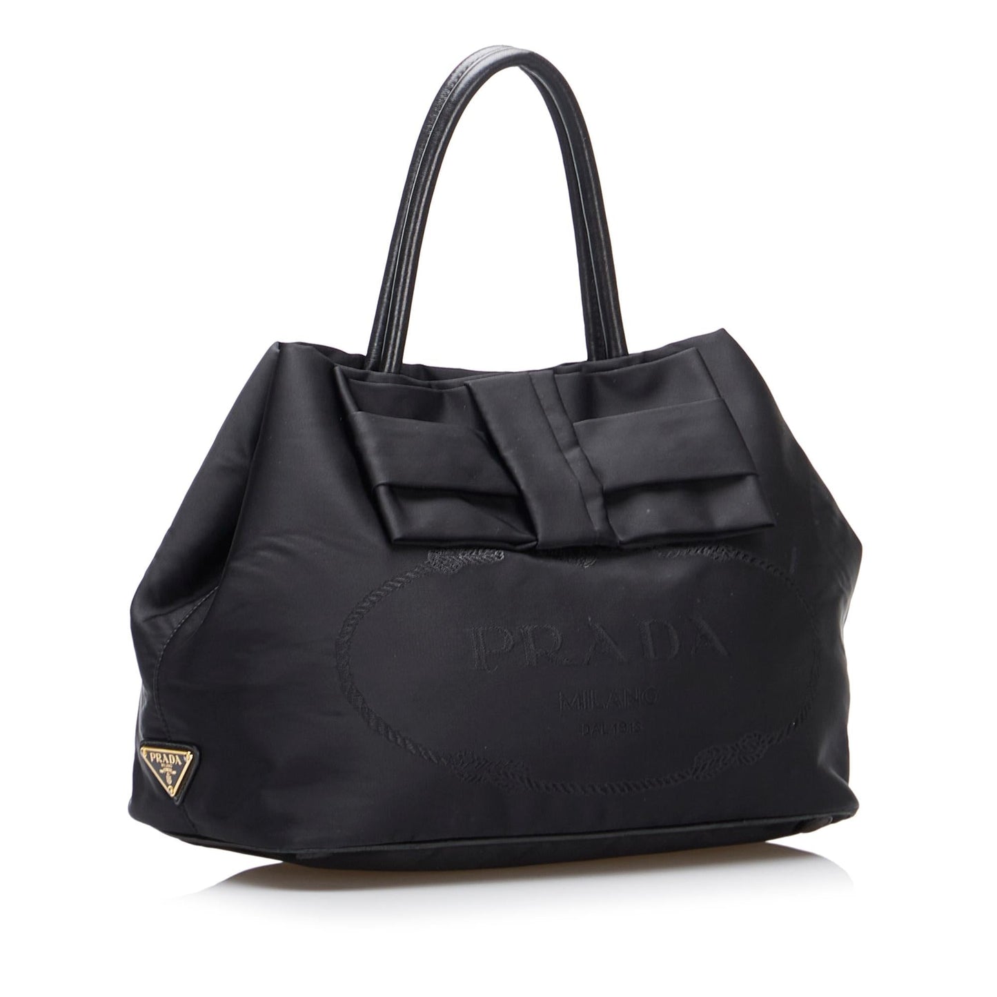 Prada Canapa Tessuto Bow Satchel (SHG-tOn2Iu)