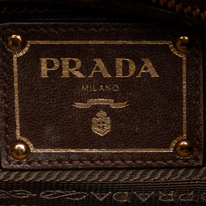 Prada Canapa Tessuto Bow Shoulder Bag (SHG-WQIug9)