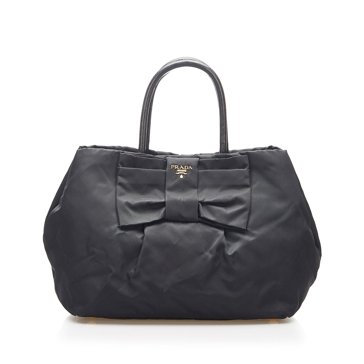 Prada Fiocco Bow Tessuto Tote Bag (SHG-16799)