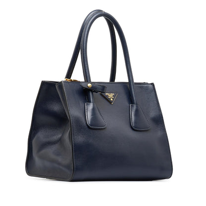 Prada Glace Calf Twin Pocket Satchel (SHG-q1r81Y)