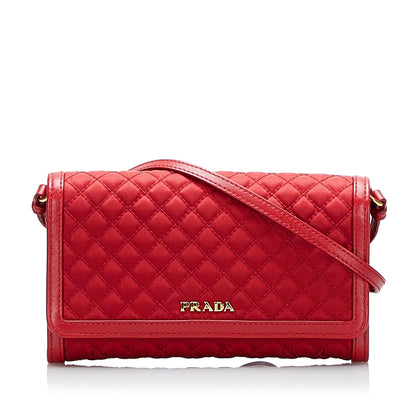 Prada Impuntu Tessuto Wallet on Strap (SHG-NgkdEy)