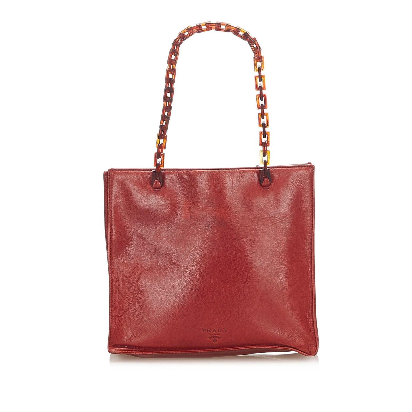 Prada Leather Chain Tote Bag (SHG-17146)