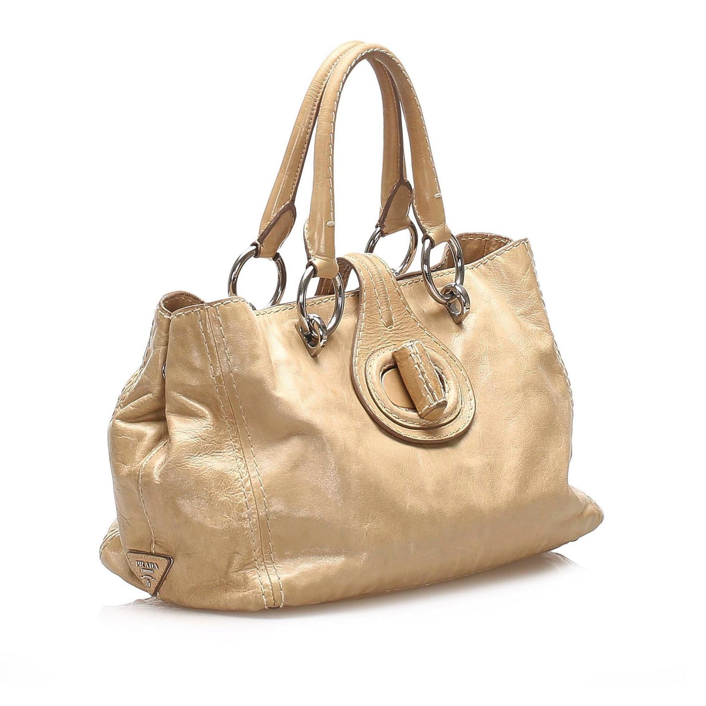 Prada Leather Tote Bag (SHG-14117)