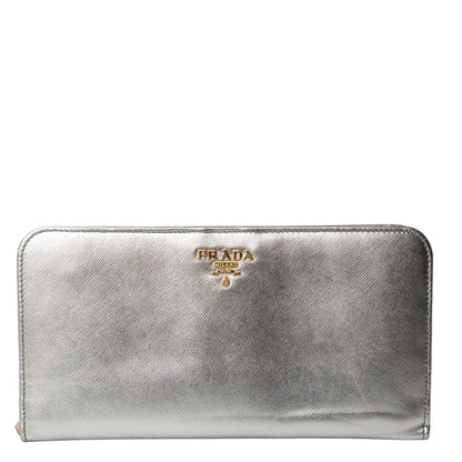 Prada Lux Continental Zip Around Wallet