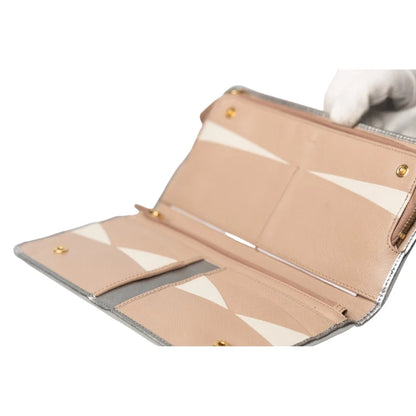 Prada Lux Continental Zip Around Wallet