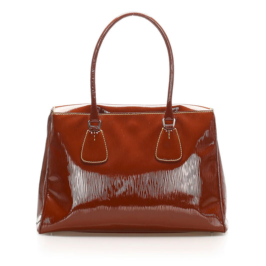 Prada Patent Leather Tote Bag (SHG-15451)