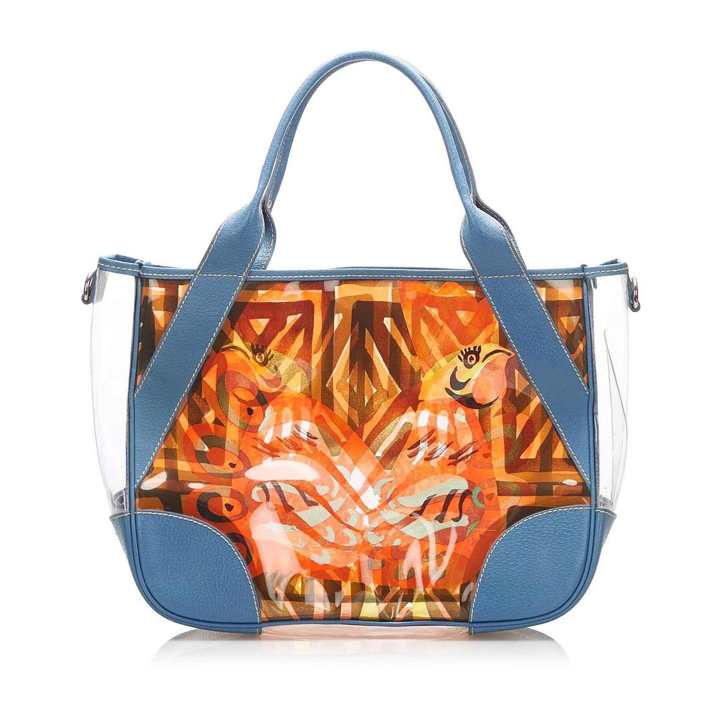 Prada Printed Vinyl Tote Bag (SHG-15799)