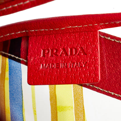 Prada Printed Vinyl Tote Bag (SHG-ICDkWh)