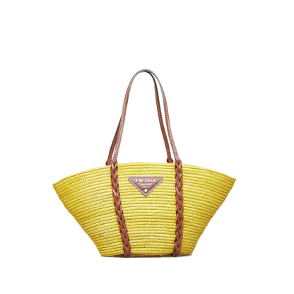 Prada Raffia Basket Tote (SHG-HIhwhS)