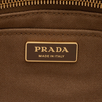 Prada Raffia Canapa Small Shopping Tote (SHF-4HH5Ew)