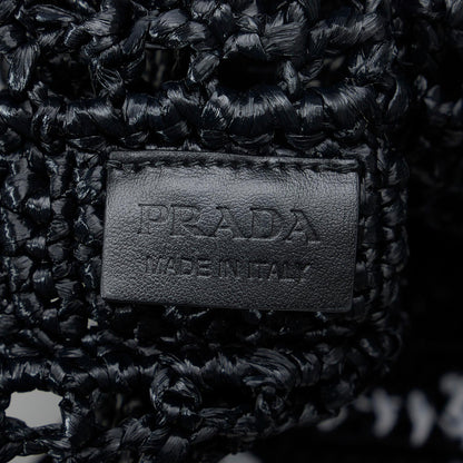 Prada Raffia Logo Tote (SHG-oEPZ2T)