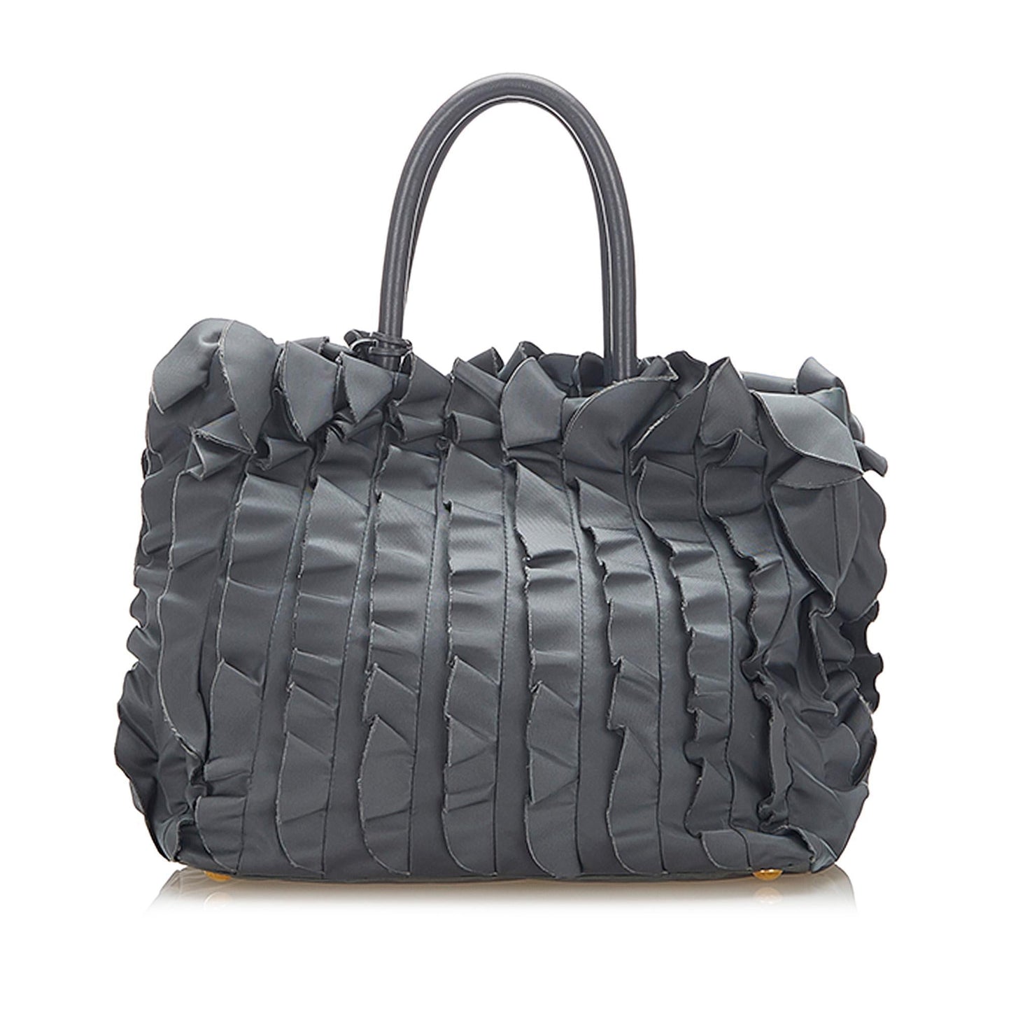 Prada Ruffled Tessuto Tote Bag (SHG-17087)