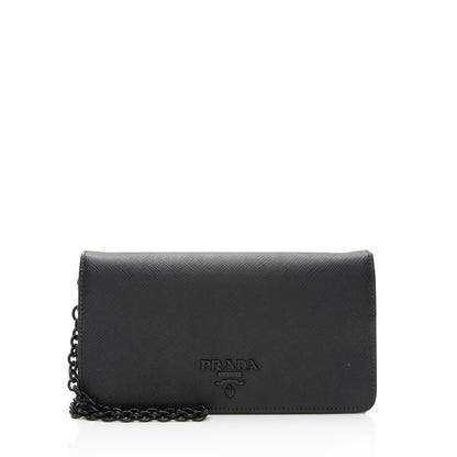 Prada Saffiano Continental Wallet on Chain Bag (SHF-kBg0Ps)