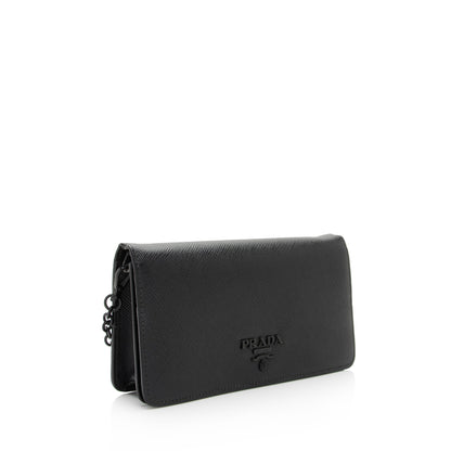 Prada Saffiano Continental Wallet on Chain Bag (SHF-kBg0Ps)