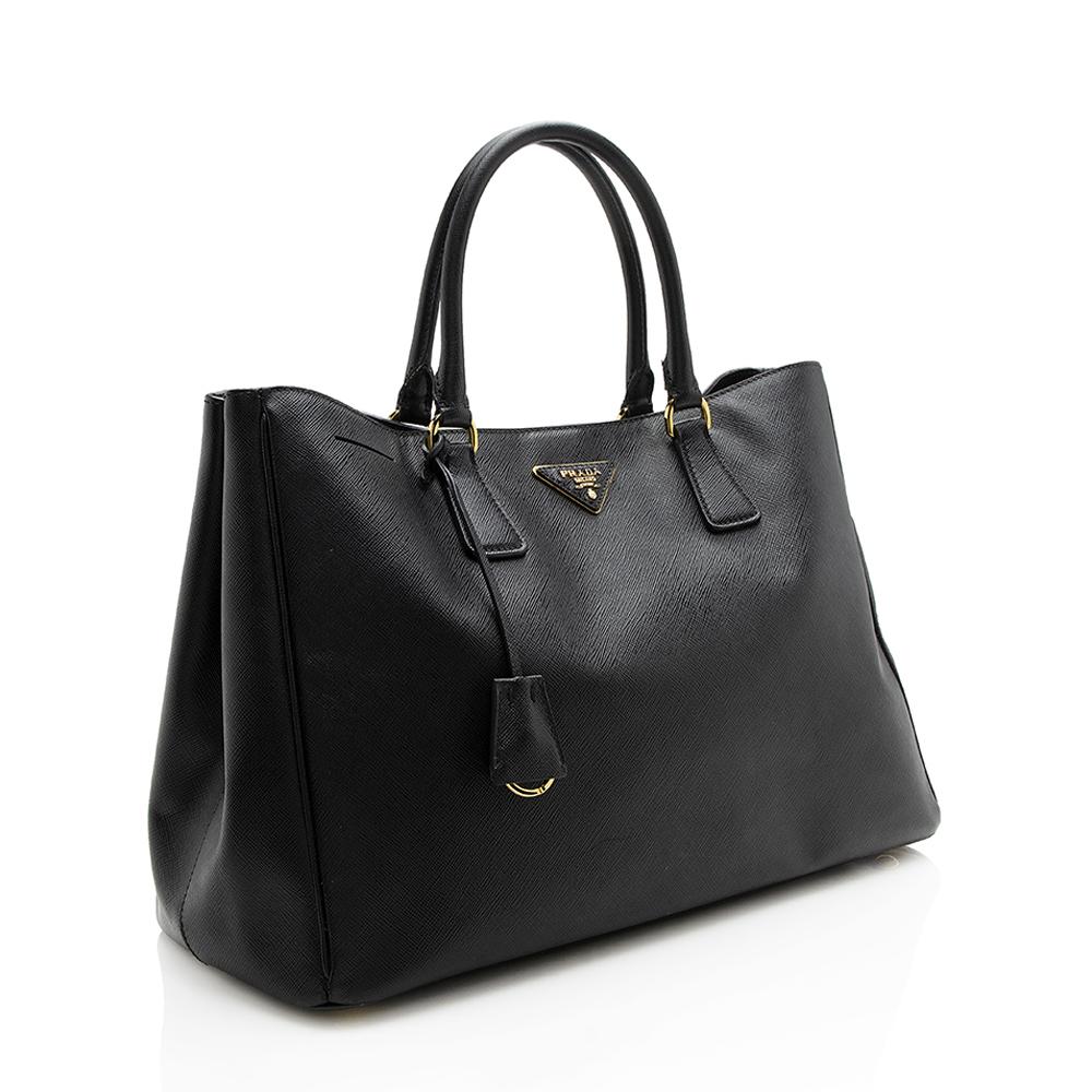 Prada Saffiano Leather Gardeners Tote (SHF-12813)