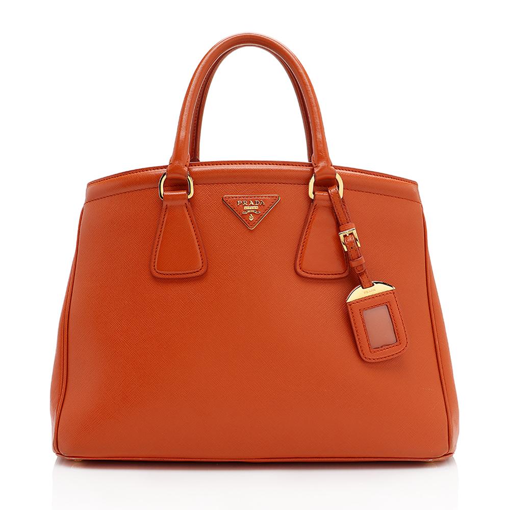 Prada Saffiano Leather Parabole Tote (SHF-13174)