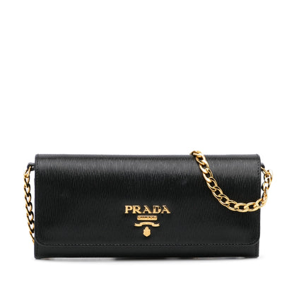 Prada Saffiano Wallet On Chain (SHG-h4BuJp)