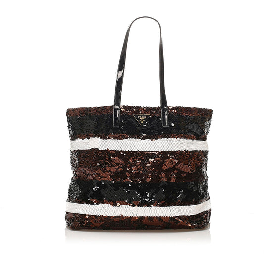 Prada Sequined Tote Bag (SHG-13502)