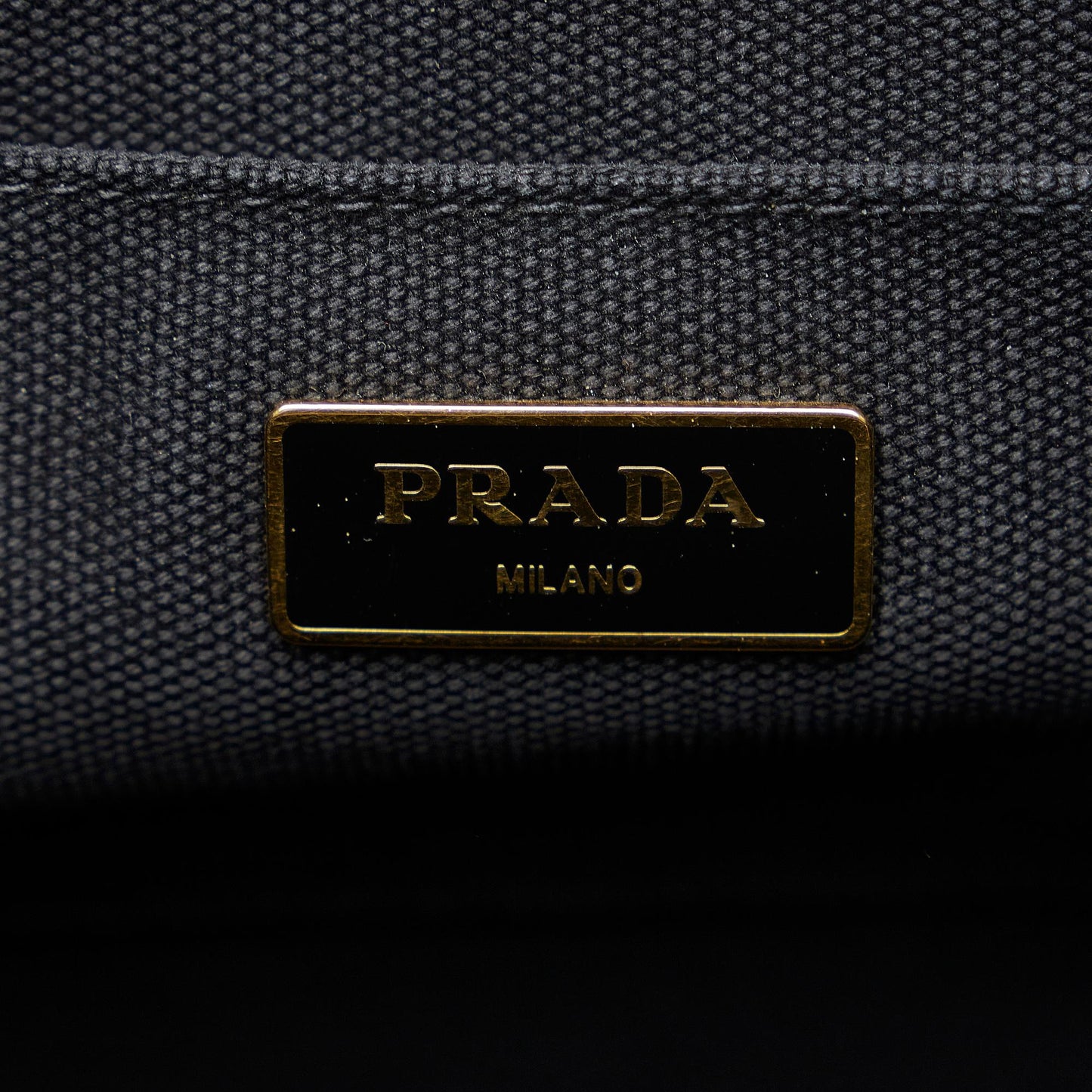 Prada Studded Canapa Tote Bag (SHG-75Jb0C)