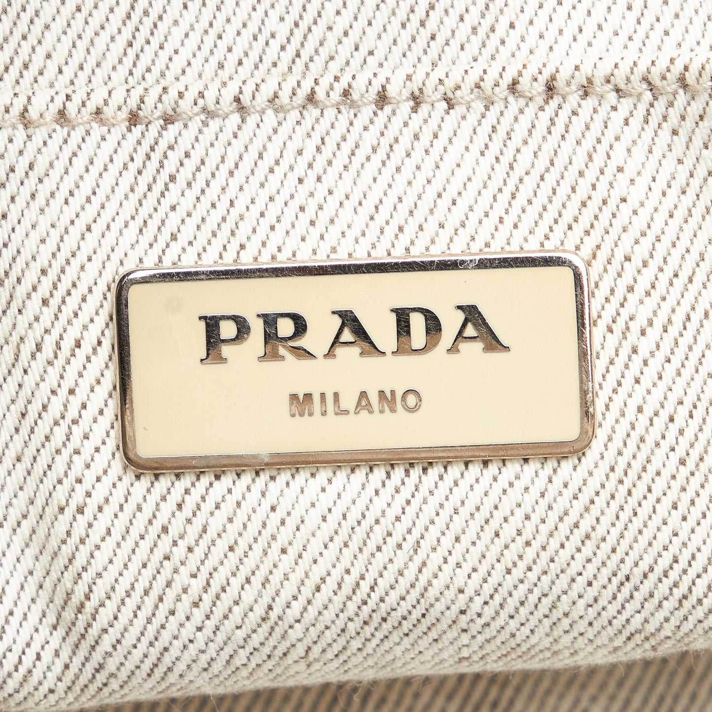 Prada Studded Canapa Tote (SHG-G3i5H6)