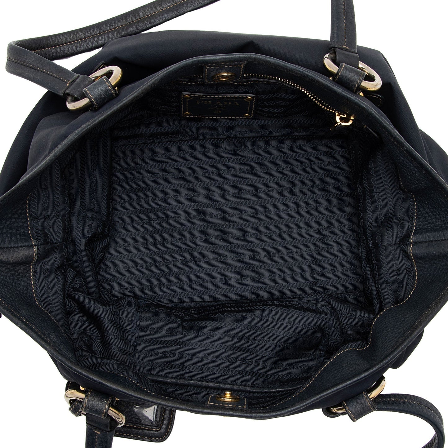 Prada Tessuto Belted Large Convertible Tote (SHF-TsQlSW)