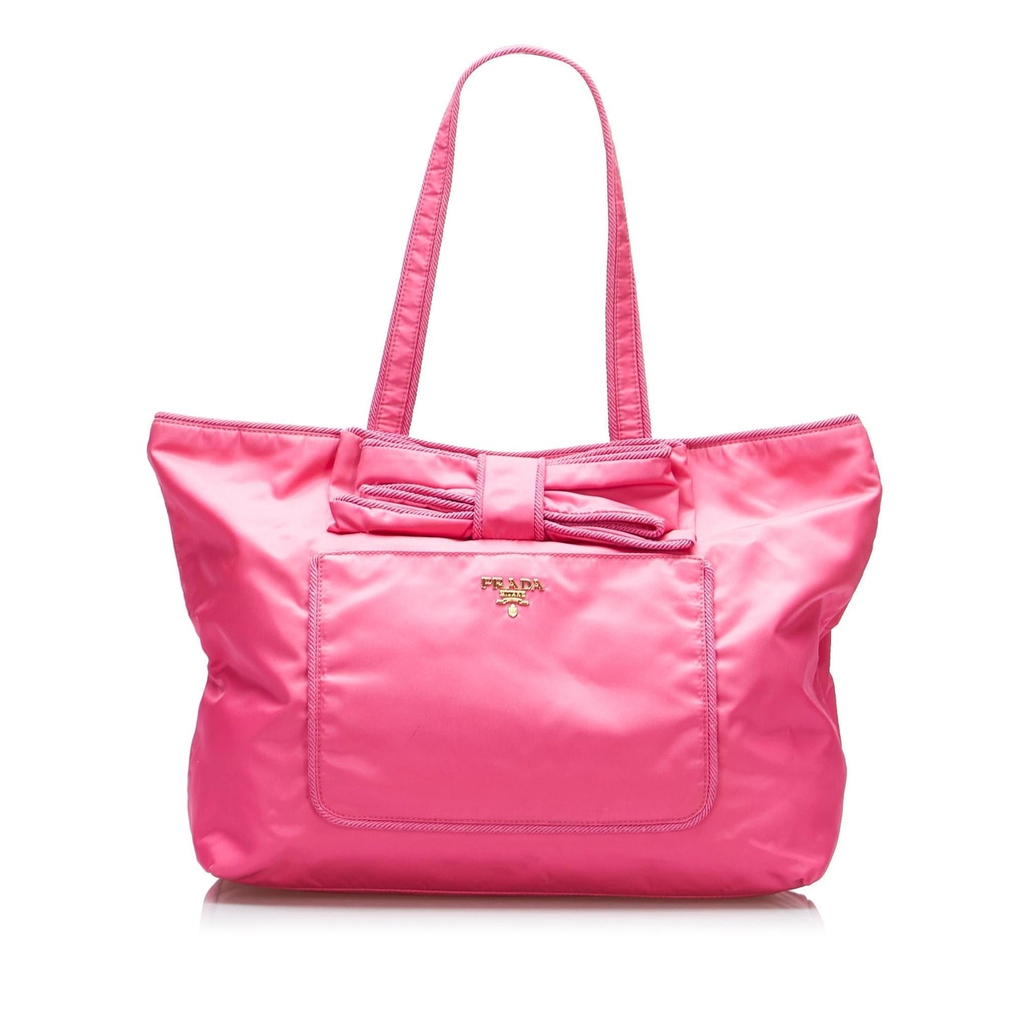 Prada Tessuto Bow Tote (SHG-7HI0d8)