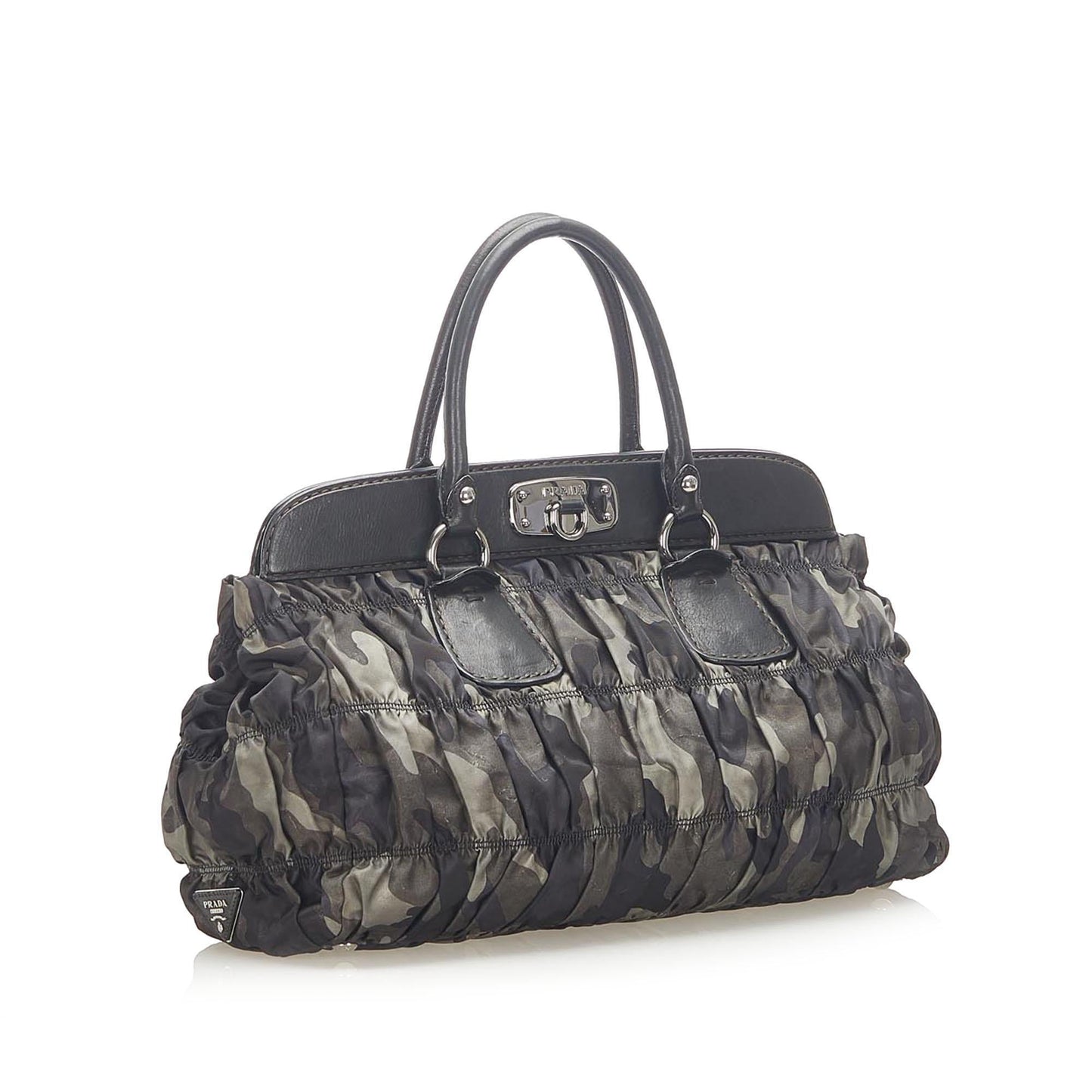 Prada Tessuto Gaufre Camouflage Tote Bag (SHG-18627)