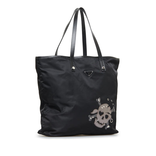 Prada Tessuto Skull Tote (SHG-2vz5gT)