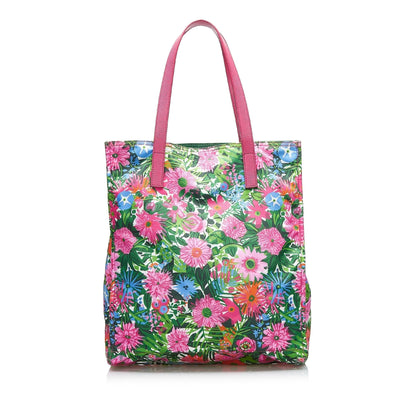 Prada Tessuto Stampato Floral Tote (SHG-Cplf3X)