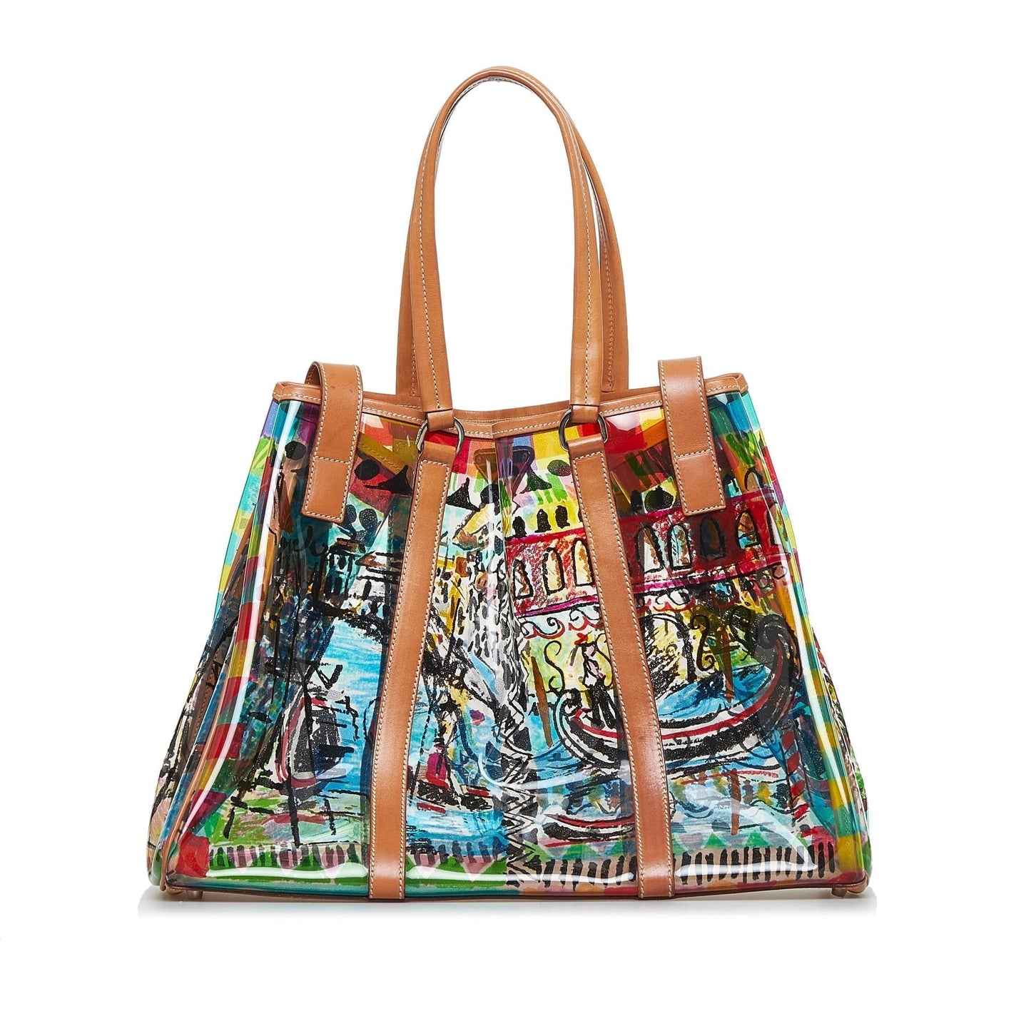 Prada Transparent Venice Graffiti Tote (SHG-xOpa9U)