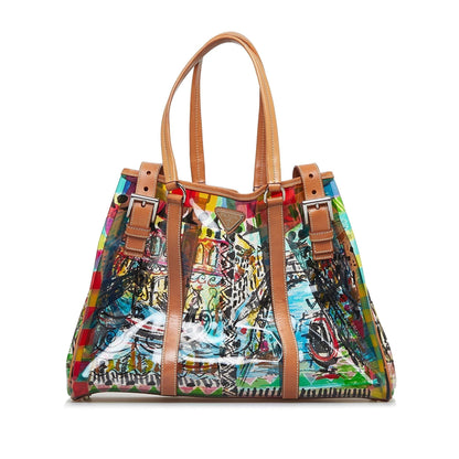 Prada Transparent Venice Graffiti Tote (SHG-xOpa9U)