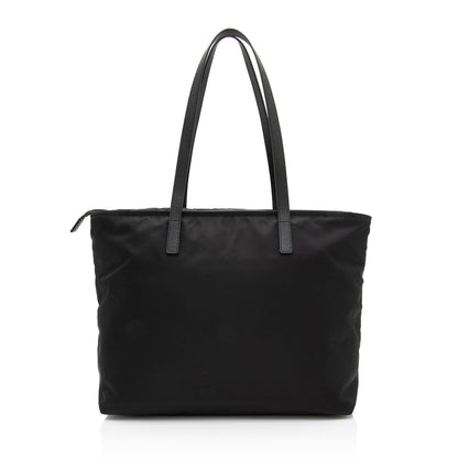 Prada Vela Front Pocket Large Shopper Tote (SHF-LgqwA0)