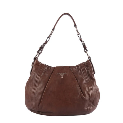 Prada Vitello Daino Bruciato Hobo Bag