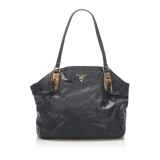 Prada Vitello Shine Leather Tote Bag (SHG-16454)