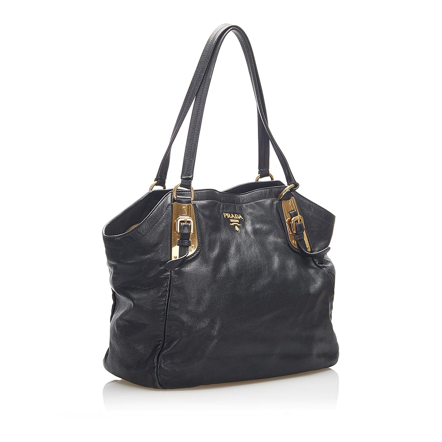 Prada Vitello Shine Leather Tote Bag (SHG-16454)