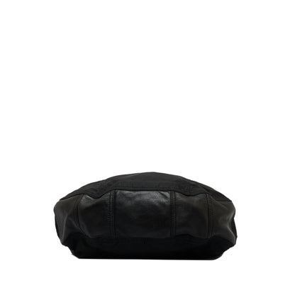 Prada Tessuto Hobo Bag Black Nylon Canvas