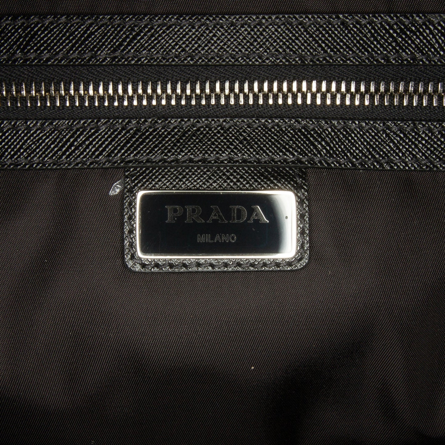 Prada Tartan Travel Bag Green Checkered Wool