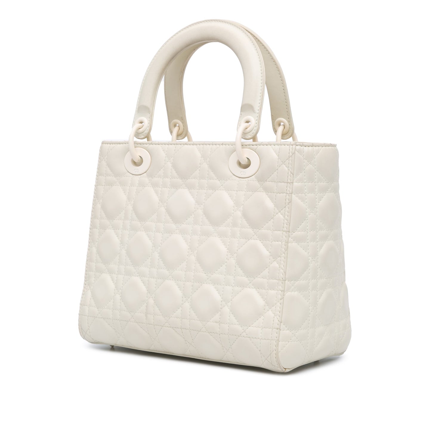 Medium Ultra Matte Calfskin Cannage Lady Dior