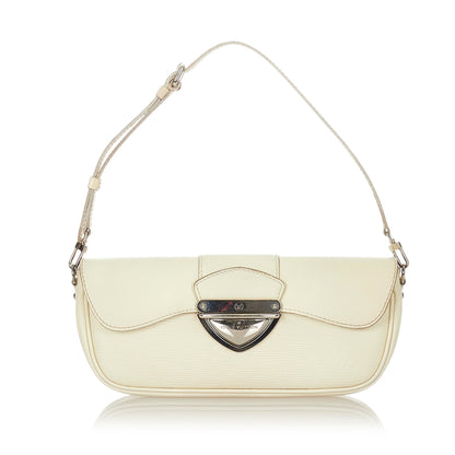 Louis Vuitton Pochette Montaigne White Epi