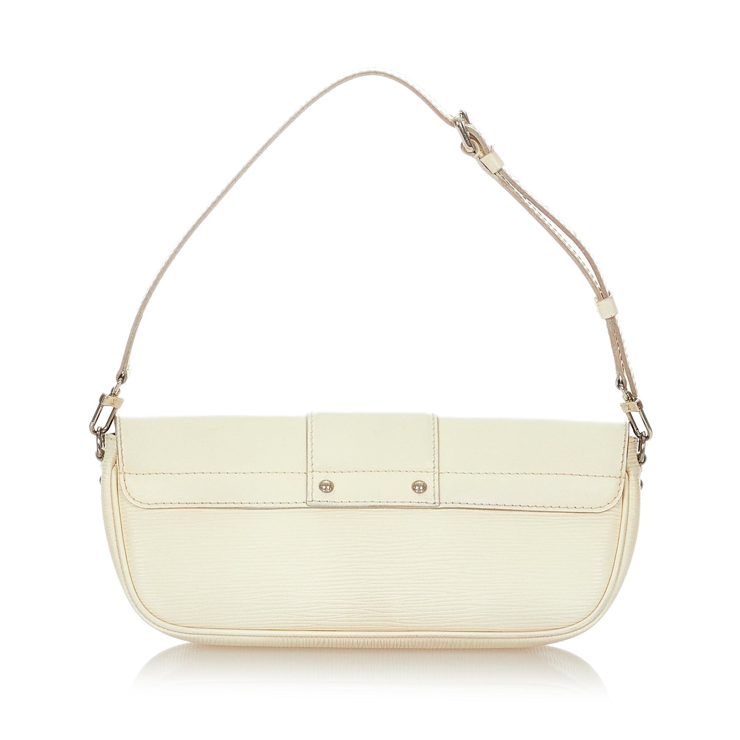Louis Vuitton Pochette Montaigne White Epi
