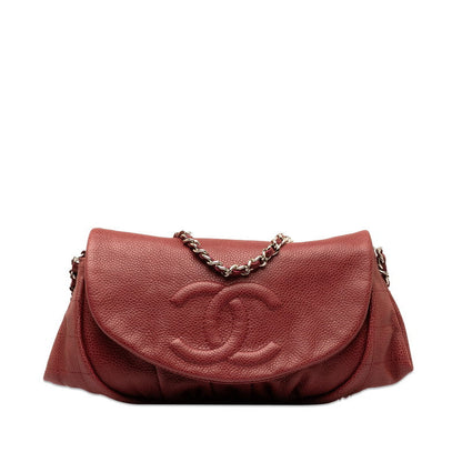 CC Caviar Half Moon Chain Bag - '10s