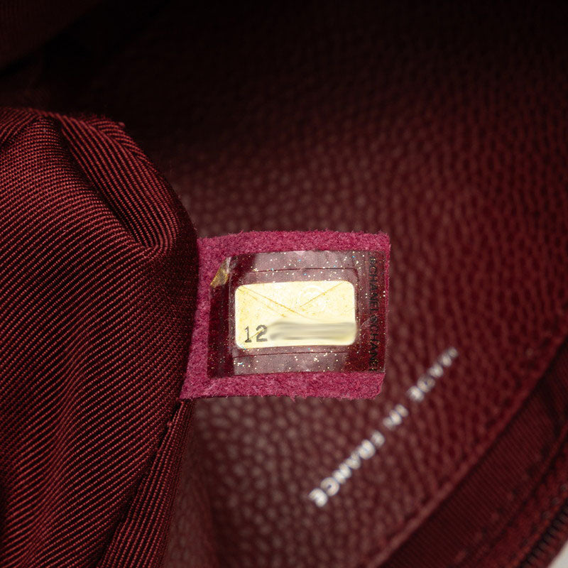 CC Caviar Half Moon Chain Bag - '10s