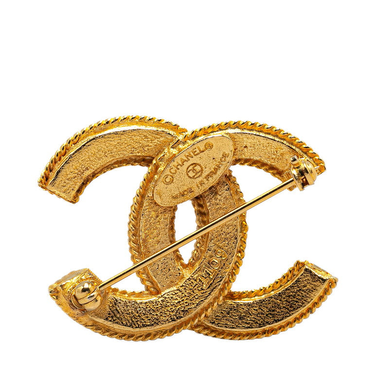 Chanel CC Logo Brooch  Metal Brooch in Good condition