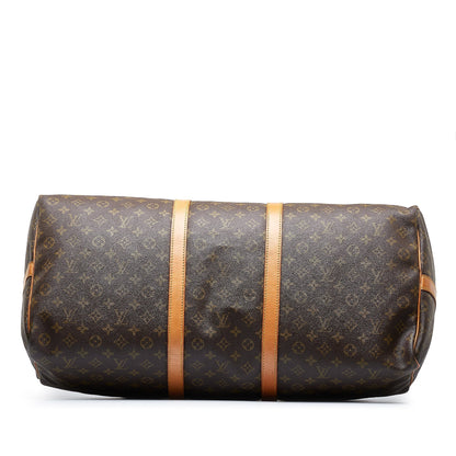 LOUIS VUITTON Monogram Keepall Bandouliere 60 Travel Bag