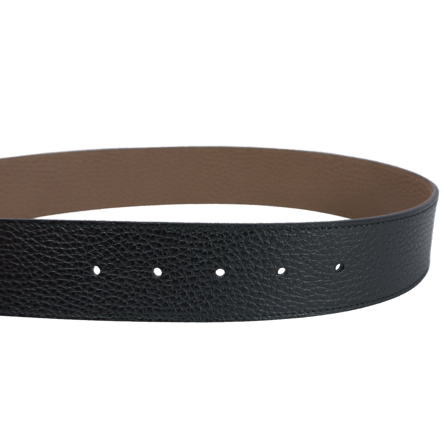 Double G Buckle Reversible Leather Belt 85 cm